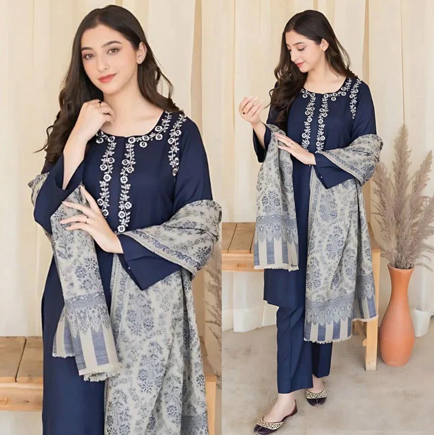AISLING Lawn 3PC Embroidered-1185