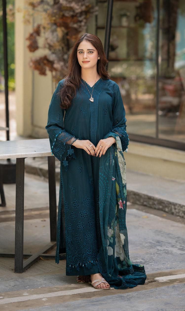 Zara Shahjahan – Embroidered Lawn 3PC – Summer Collection 2025