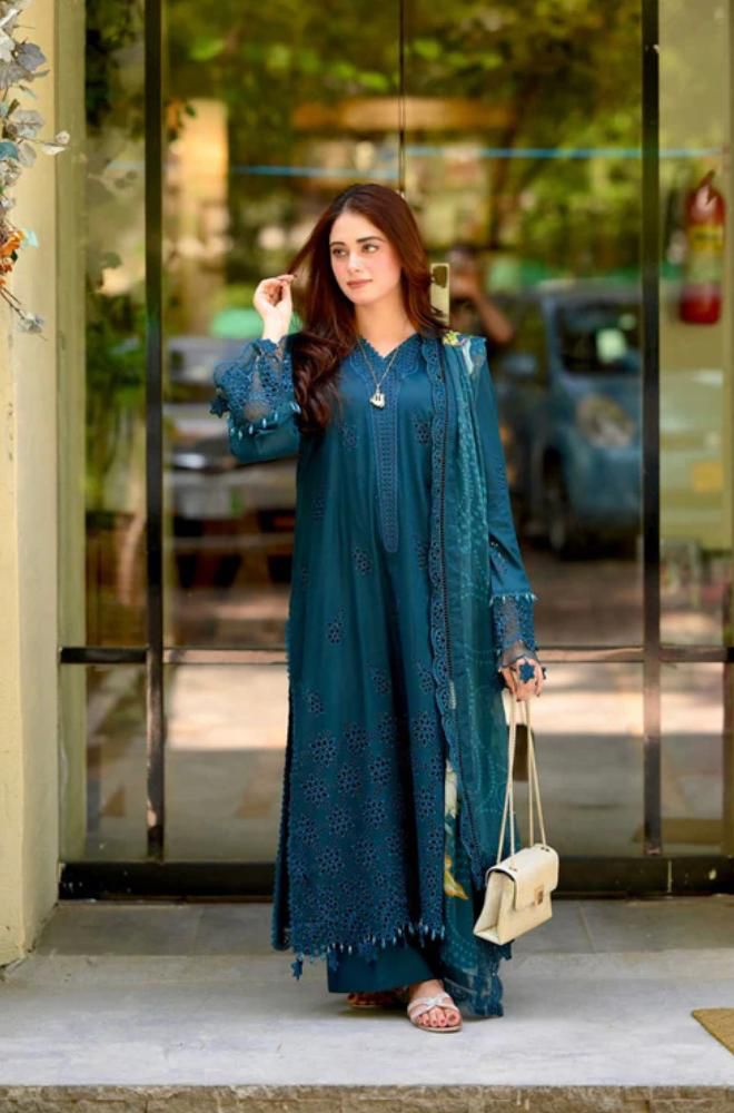 Zara Shahjahan – Embroidered Lawn 3PC – Summer Collection 2025