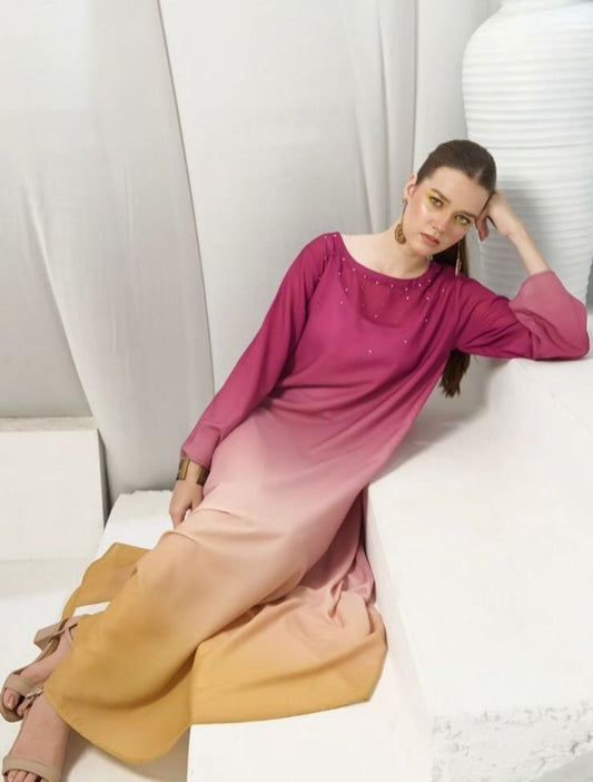 LULUSAR Silk 3PC Digital Printed ,SK-3113