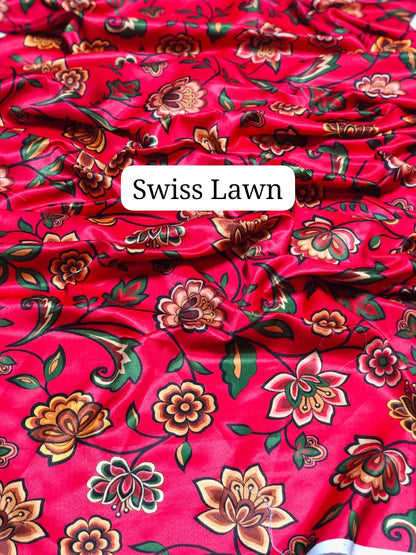 Iznik D # 44 -01 | 3PC Luxury Lawn | Swiss Lawn Dupatta