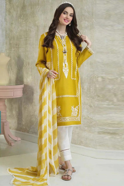 Asim Jofa D # 50 -01 | 3PC Luxury Lawn | Printed Organza Dupatta