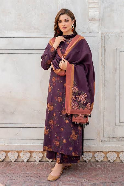 SAPPHIRE -3PC KARANDI  Bana Dori Printed  Shirt With Printed Duppta -SAF 5031