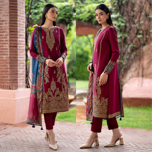 Summer Brand Vol'25 Available in Airjet Lawn Fabrics 3pc VL903